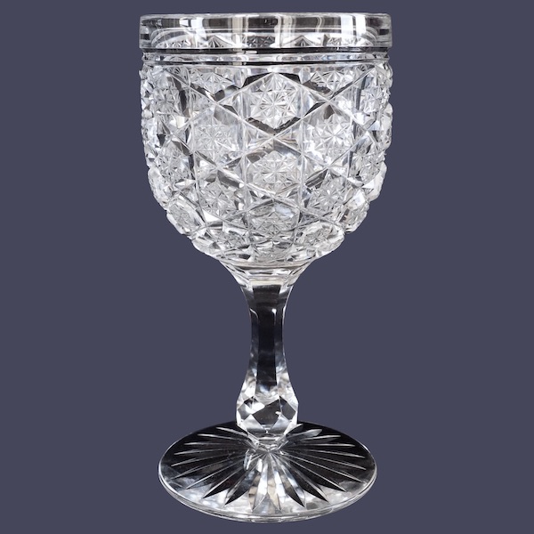Verre à vin de madère en cristal de Baccarat, modèle Lorient pied étoile - 10,5cm