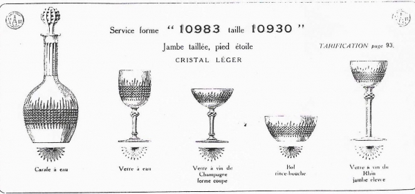 Verre à vin en cristal de Baccarat, modèle Dombasle - 13,5cm