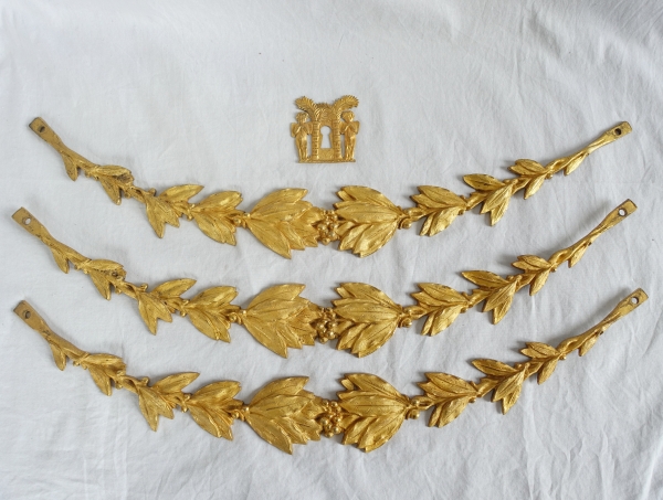 Empire ormolu mantel ornamentation