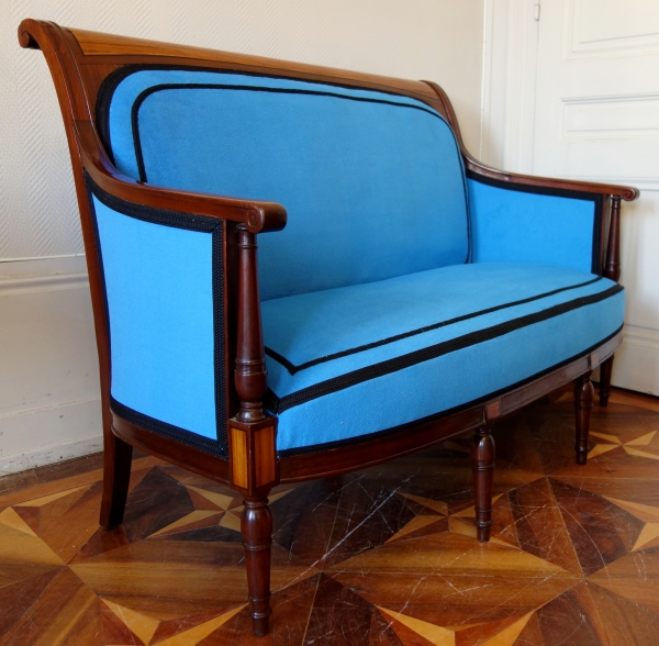 Directoire mahogany & lemon tree sofa attributed to Georges Jacob