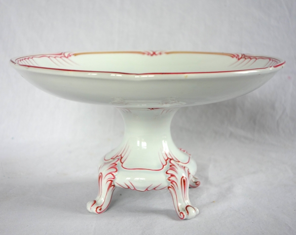 Luneville - Louis XV style earthenware serving dish - coat of arms and crown of count