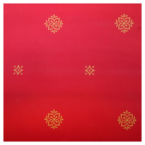 Zuber lot de papier peint gouaché rouge de style Empire, état neuf, 14 rouleaux - années 1900-1930