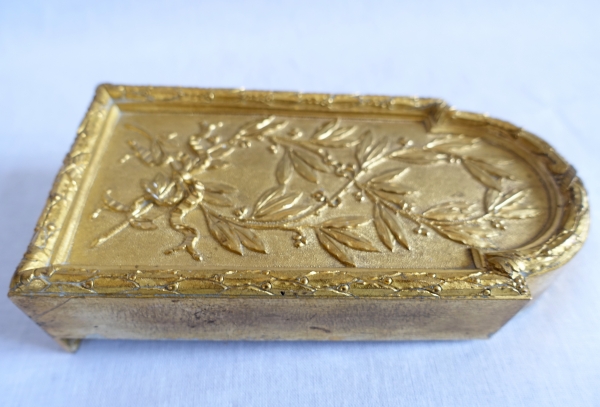 Louis XVI style gilt bronze double door lock for a castle / hotel particulier