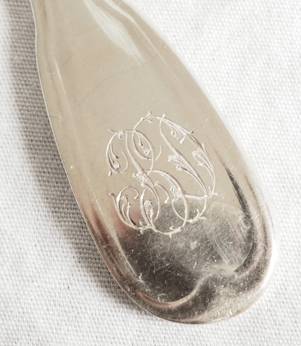 Suite de 4 salerons / salières Empire en argent massif - allégorie de l'amour fidèle - poinçon Coq