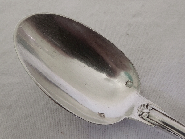 Puiforcat : 6 sterling silver coffee spoons, Louis XV style