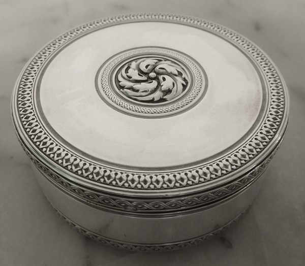 French antique sterling silver box, Boin Taburet, late 19th century