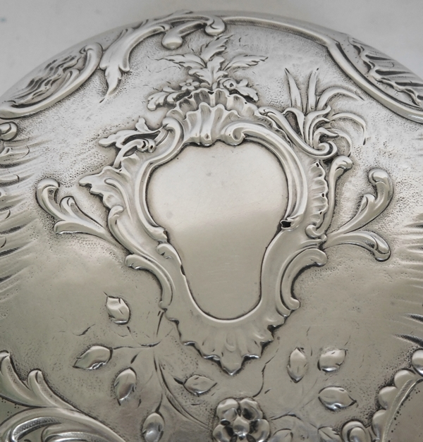 Sterling silver candy box, Louis XV Rococo style, silversmith Puiforcat
