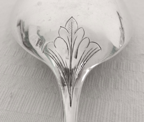 Sterling silver cream ladle, late 19th century