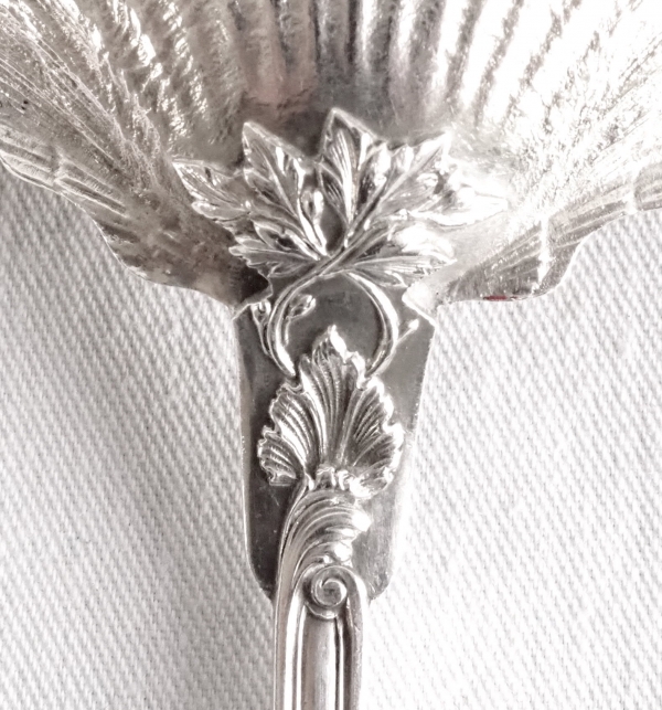 Henri Soufflot : Louis XV style sterling silver strawberry spoon