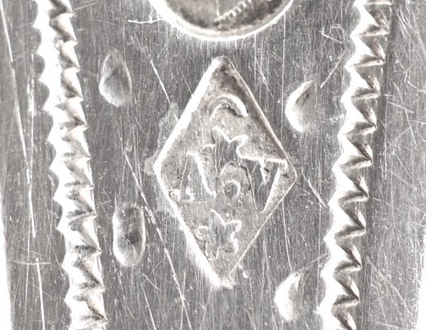 Cuillère à saupoudrer en argent massif, poinçon Vieillard - époque début XIXe siècle
