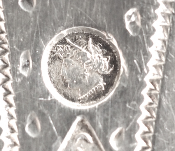 Cuillère à saupoudrer en argent massif, poinçon Vieillard - époque début XIXe siècle