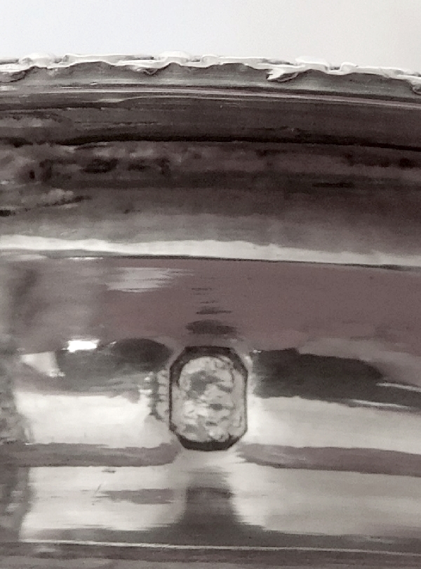 Sucrier / drageoir en argent massif d'époque Restauration, poinçon Vieillard