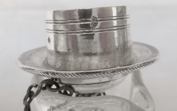 Antique French sterling silver oil & vinegar set, 18th century - Louis XVI period