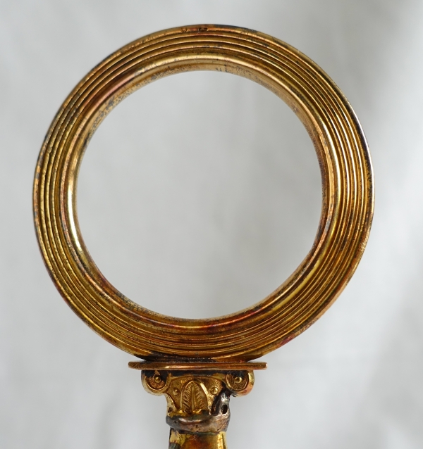 Huilier vinaigrier Empire en vermeil (argent massif doré à l'or) - poinçon Vieillard