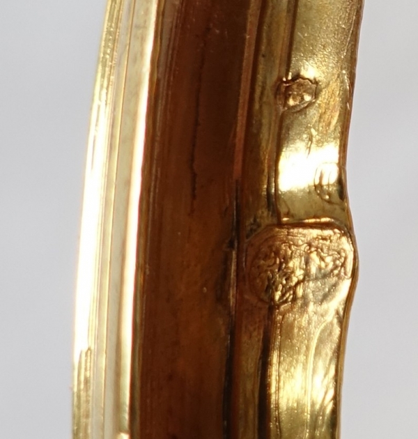 Huilier vinaigrier Empire en vermeil (argent massif doré à l'or) - poinçon Vieillard