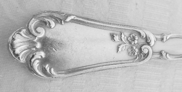 Sterling silver Louis XV style flatware, Henin & Cie