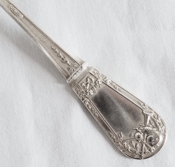 Paul Canaux : Louis XVI style sterling silver flatware for 12 - 60 pieces - late 19th century