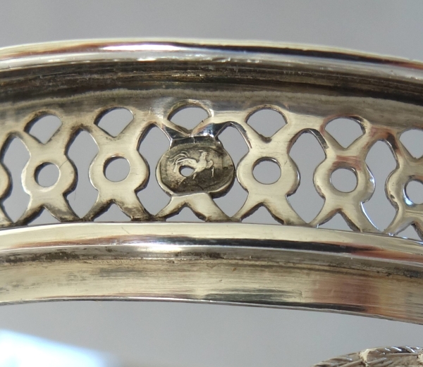 Pair of Empire sterling silver Empire salt cellars, early 19th century production