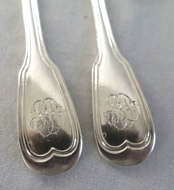 Pair of Empire sterling silver Empire salt cellars, early 19th century production