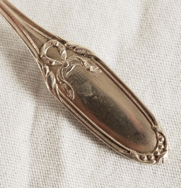 Paire de salerons de style Louis XVI en argent massif et vermeil, poinçon Minerve