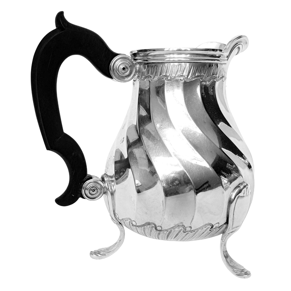 Pot à lait de style Louis XV en argent massif par Puiforcat, poinçon Minerve
