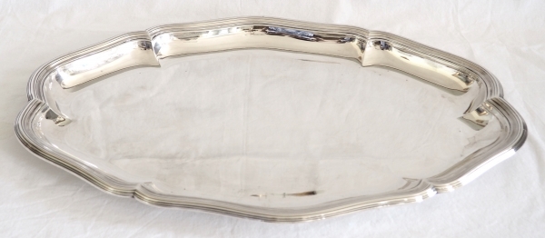 Puiforcat : Louis XV style sterling silver oval dish or tray