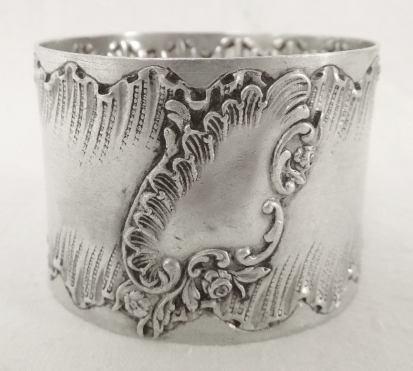 Louis XV Rococo sterling silver napkin ring