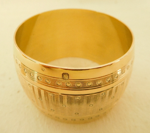 Vermeil (sterling silver) napkin ring, late 19th century