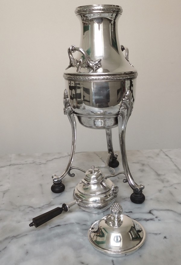 Sterling silver samovar, Louis XVI style