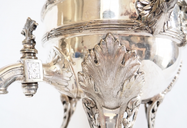 Puiforcat : silver plated samovar, Louis XVI style