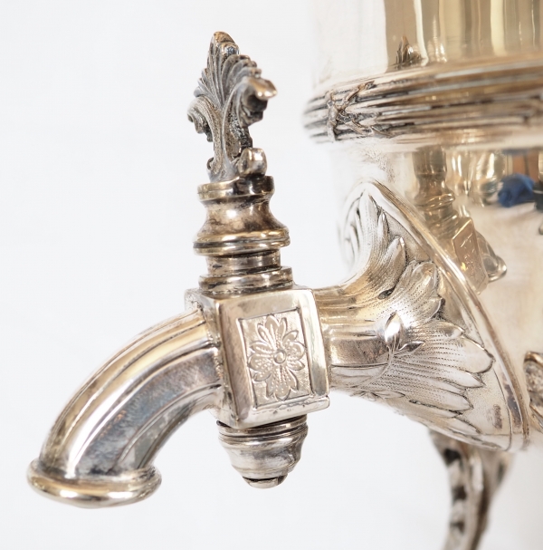 Puiforcat : silver plated samovar, Louis XVI style