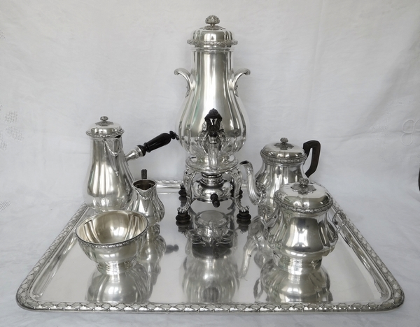 Boin Taburet : antique French sterling silver coffee and tea set - 8 pieces