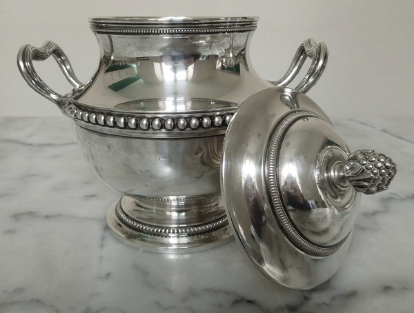 Sterling silver sugar pot, Puiforcat