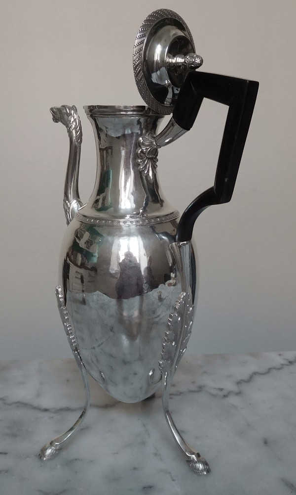 Late 18th century, French antique Sterling silver coffee pot