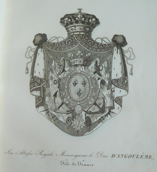 French nobility - General armorial of the Chamber of Peers - 286 coat of arms engravings - 1822