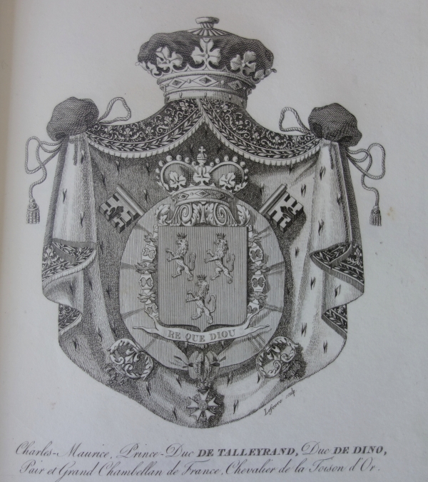 French nobility - General armorial of the Chamber of Peers - 286 coat of arms engravings - 1822