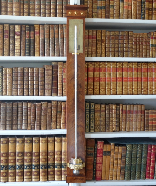 Mahogany barometer, early 19th century circa 1820 - 1830 signed Lerebours