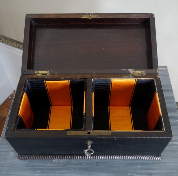 Napoleon III blackened wood and Boulle marquetry cigars box, 19th century