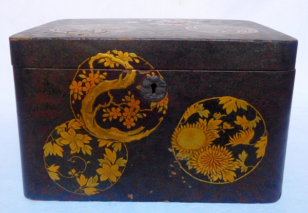 Japanesse lacquered jewelry box - Meiji period - 19th Century