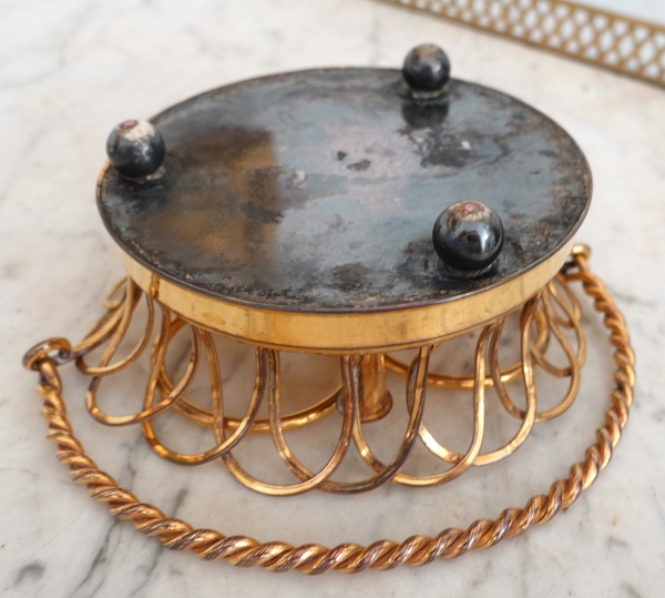 Empire ormolu and Le Creusot crystal inkwell - 19th century circa 1830 - 1840