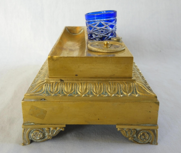 Empire ormolu inkwell, early 19th century