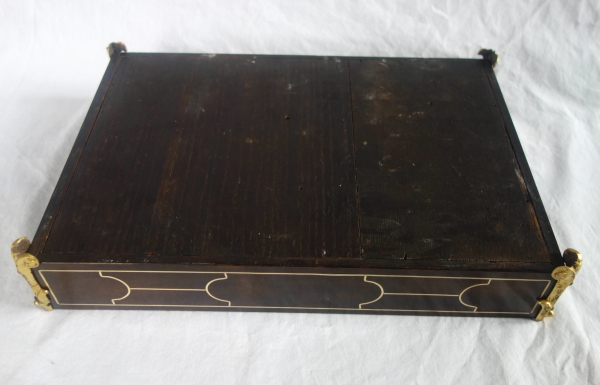 Louis XIV style Boulle marquetry inkwell - Napoleon III period - 19th century circa 1850