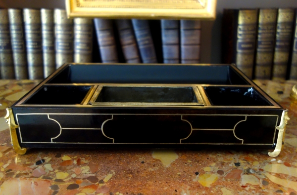 Louis XIV style Boulle marquetry inkwell - Napoleon III period - 19th century circa 1850