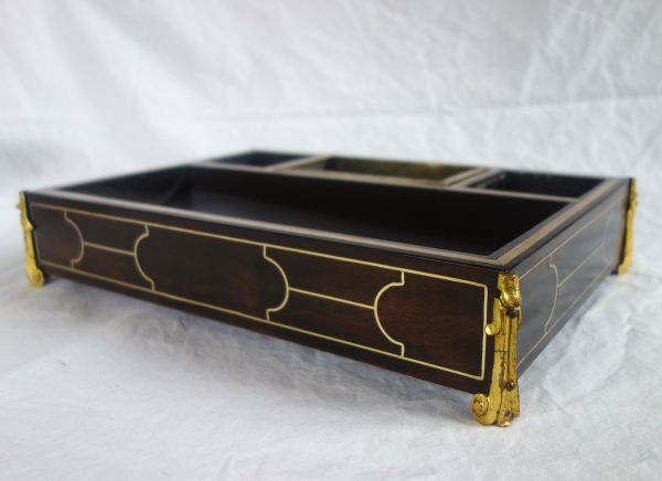 Louis XIV style Boulle marquetry inkwell - Napoleon III period - 19th century circa 1850