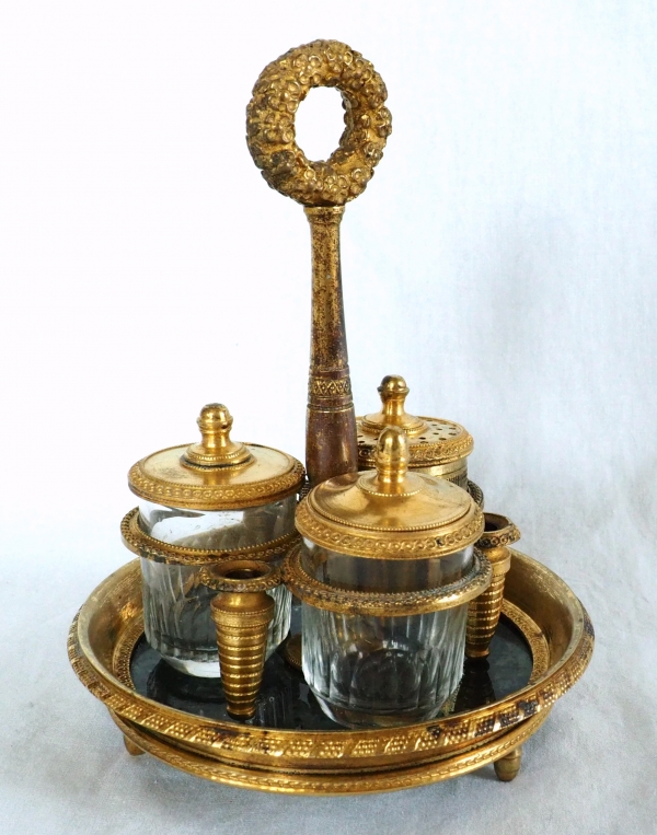 Empire ormolu inkwell, early 19th century circa 1810 - 1820