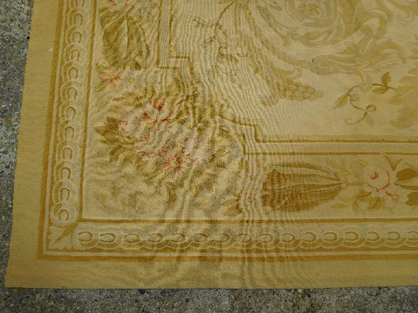 Grand tapis d'Aubusson d'époque Napoléon III - 420cm x 290cm