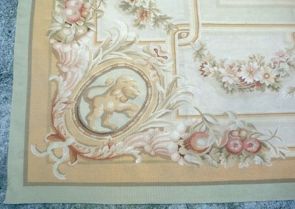 Large Empire style Aubusson carpet - 240cm x 305cm