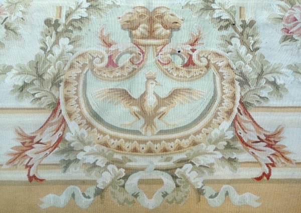 Large Empire style Aubusson carpet - 240cm x 305cm