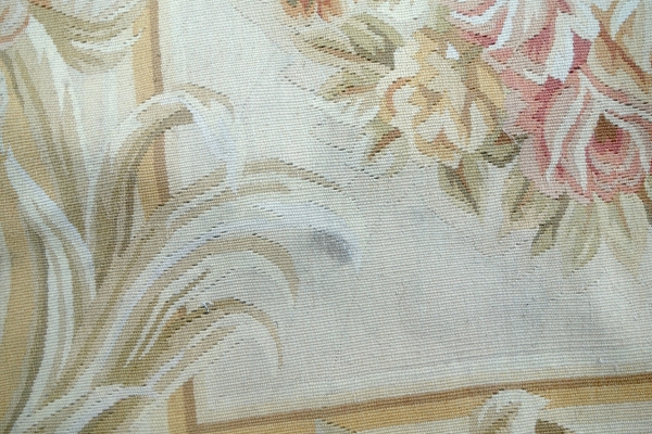 Large Empire style Aubusson carpet - 240cm x 305cm