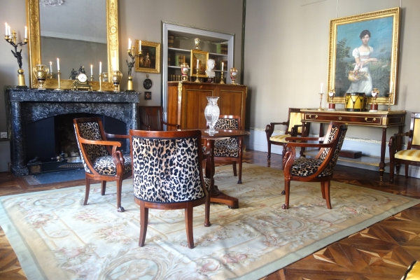 Large Empire style Aubusson carpet - 240cm x 305cm